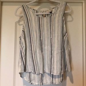 Universal Threads Blue Striped Tank Top